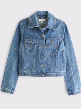 New Abercrombie & Fitch Denim Trucker Jacket